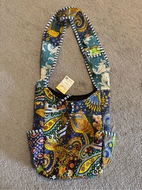 Rising International  Multicolor Paisley Quilted Shoulder Bag